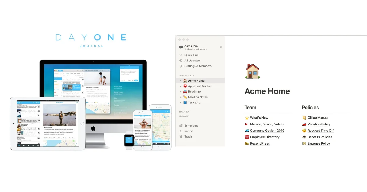 Notion vs Day One: เขียนไดอารี่ตัวไหนดีกว่า ปี 2026